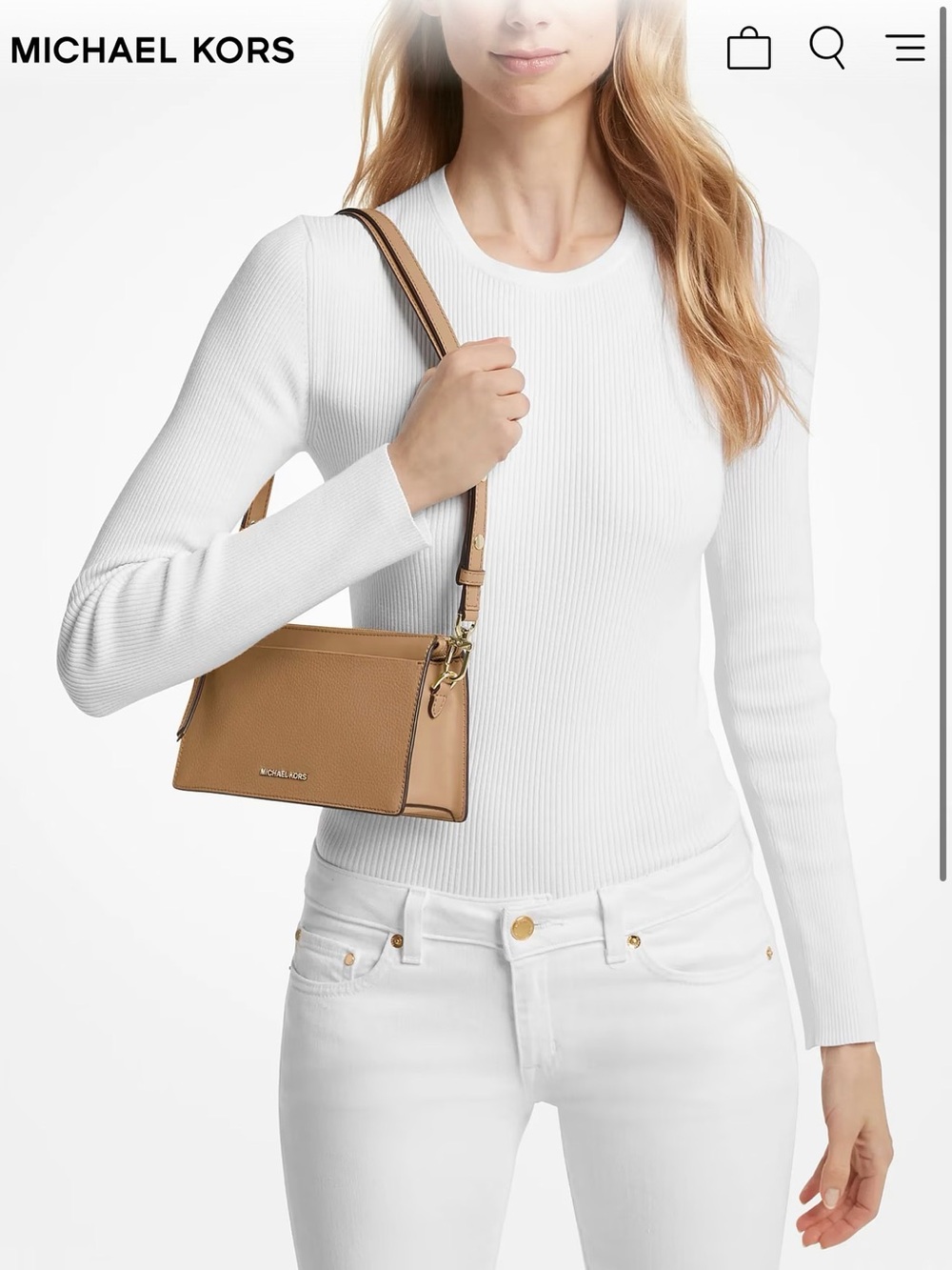 Michael Kors Tan Crossbody Bag